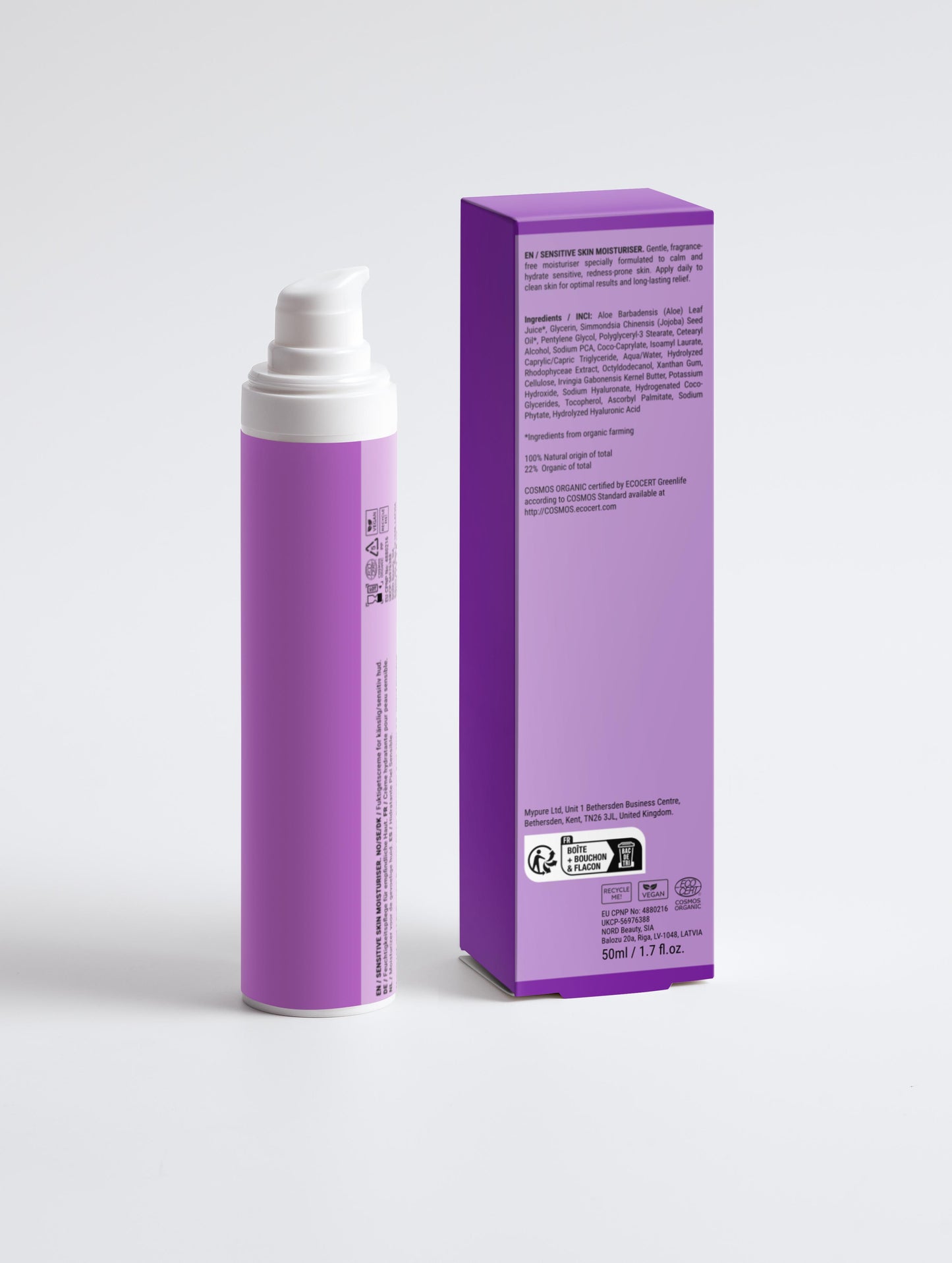 Hidratante para pieles sensibles 50 ml
