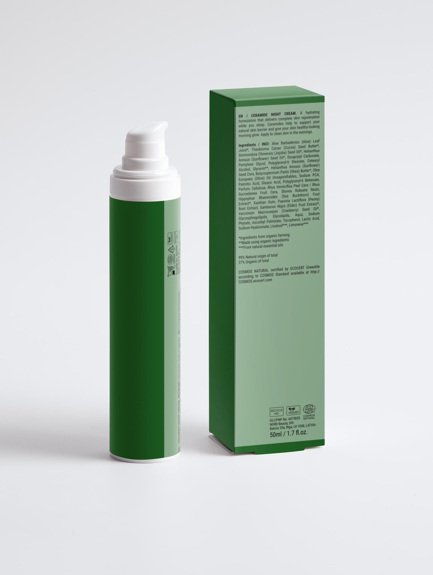 Crema Facial con Ceramidas (Noche) – 50 ml